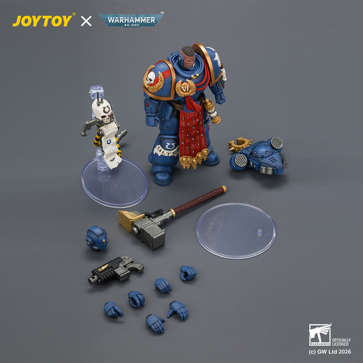 JOYTOY 1/18 ウルトラマリーン フェレン・アレアス（サンダーハンマー＆ボルトピストル装備） JT04889