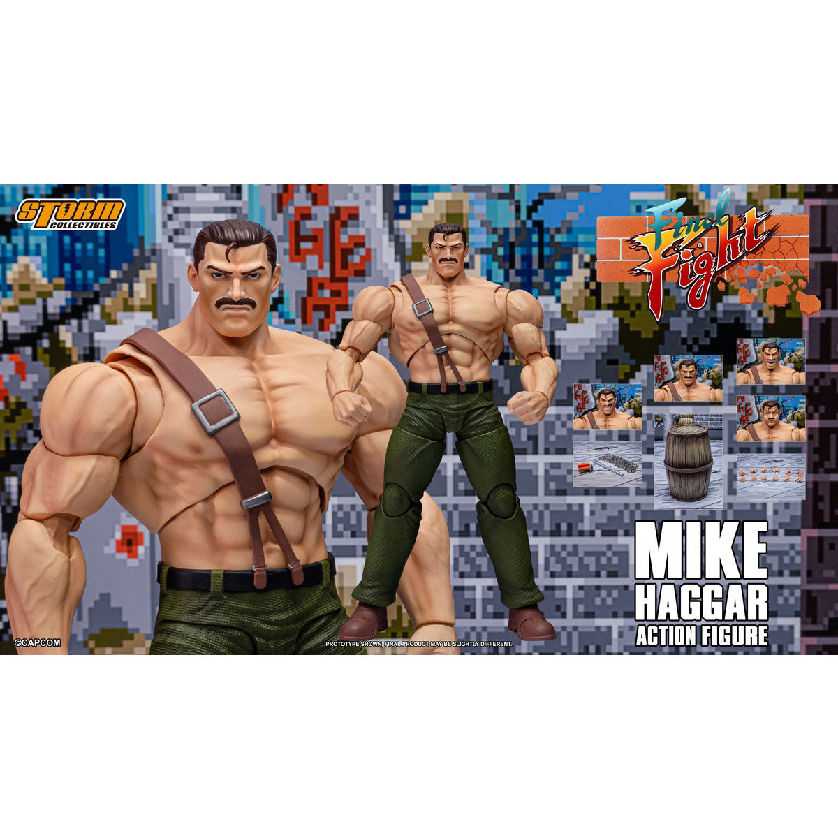 HiPlay Storm Collectibles ファイナルファイト マイク・ハガー CAFF01 アクションフィギュア 可動フィギュア 塗装済み 完成品