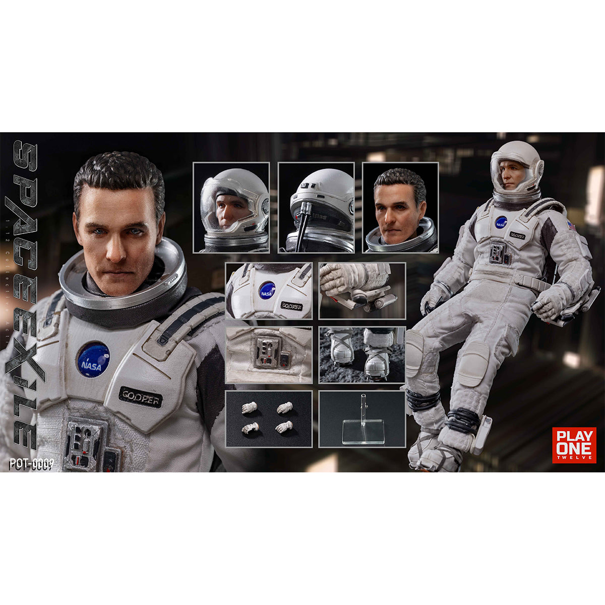 HiPlay Play One Twelve 1/12スケール スペース・エグザイル (POT-0009) アクションフィギュア 可動フィギュア 塗装済み 完成品