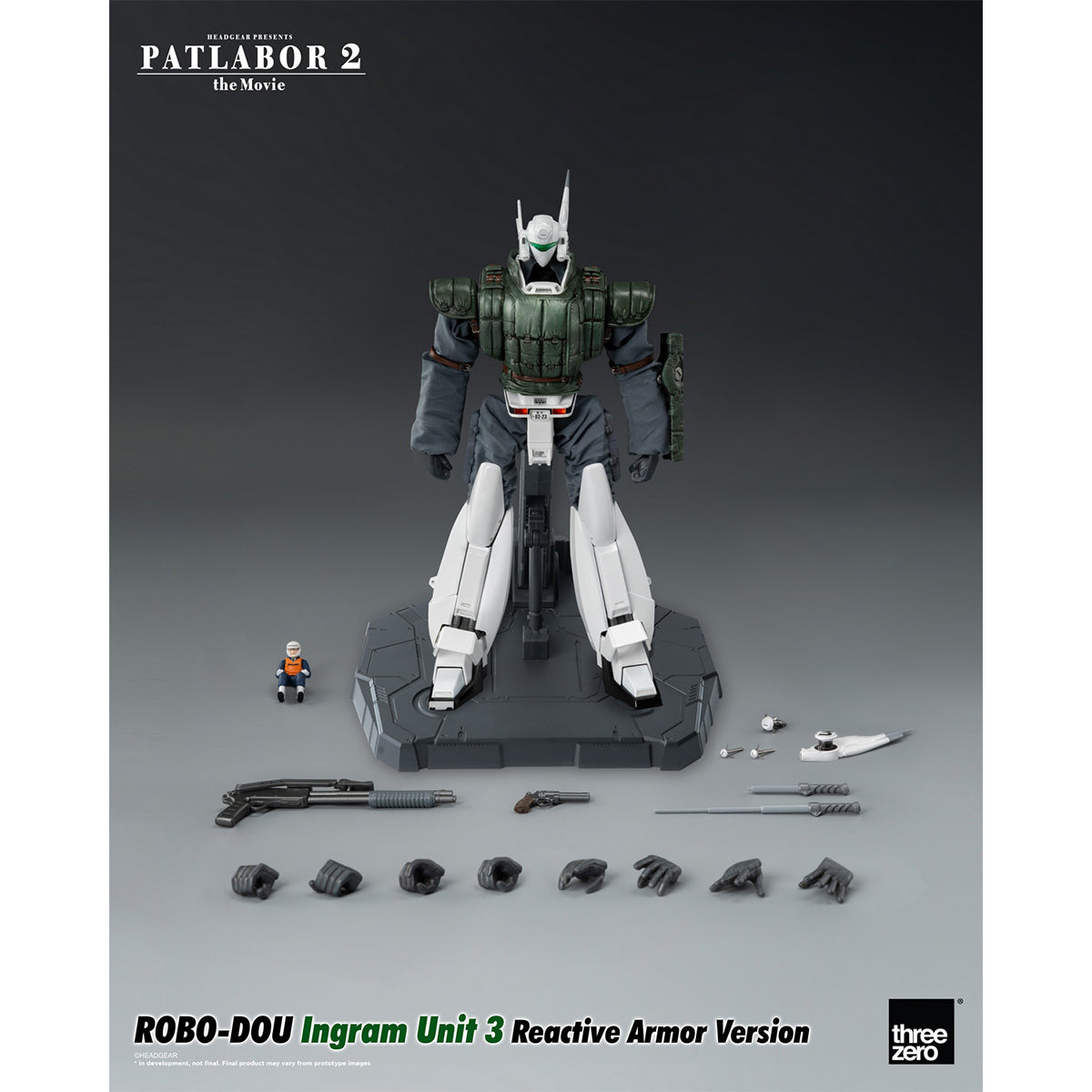 HiPlay Threezero 1/35 イングラム 反応装甲 1号機 & 2号機 & 3号機 可動 アクション フィギュア アクセサリー フルセット