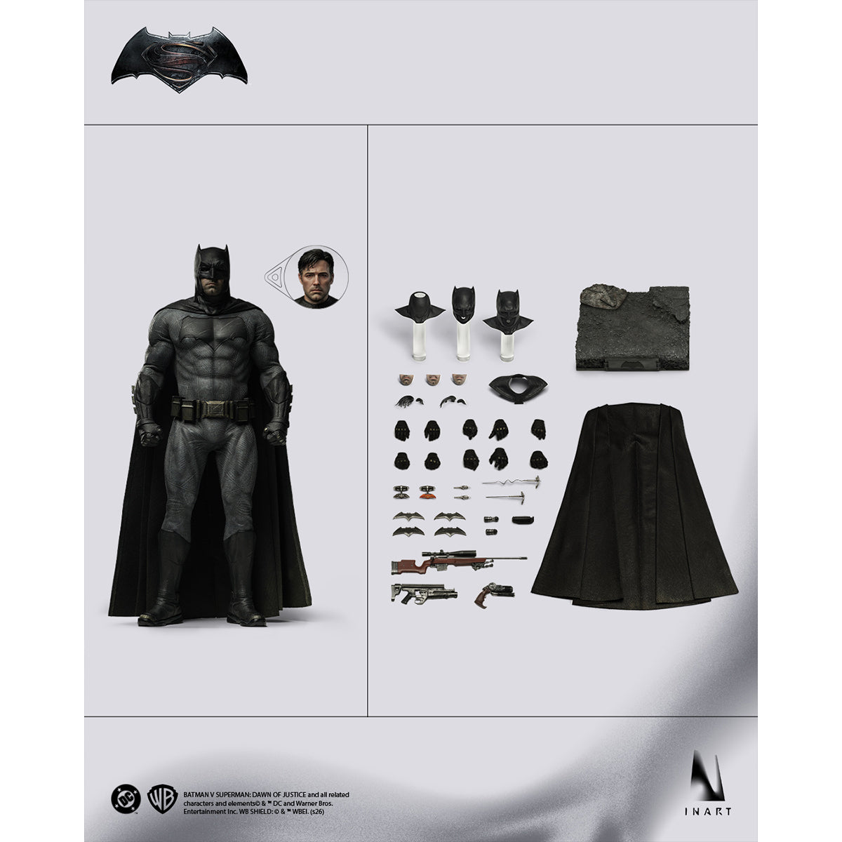 HiPlay INART 『バットマン vs スーパーマン ジャスティスの誕生』 バットマン 1/6 Ag A034 可動フィギュア 塗装済み 完成品
