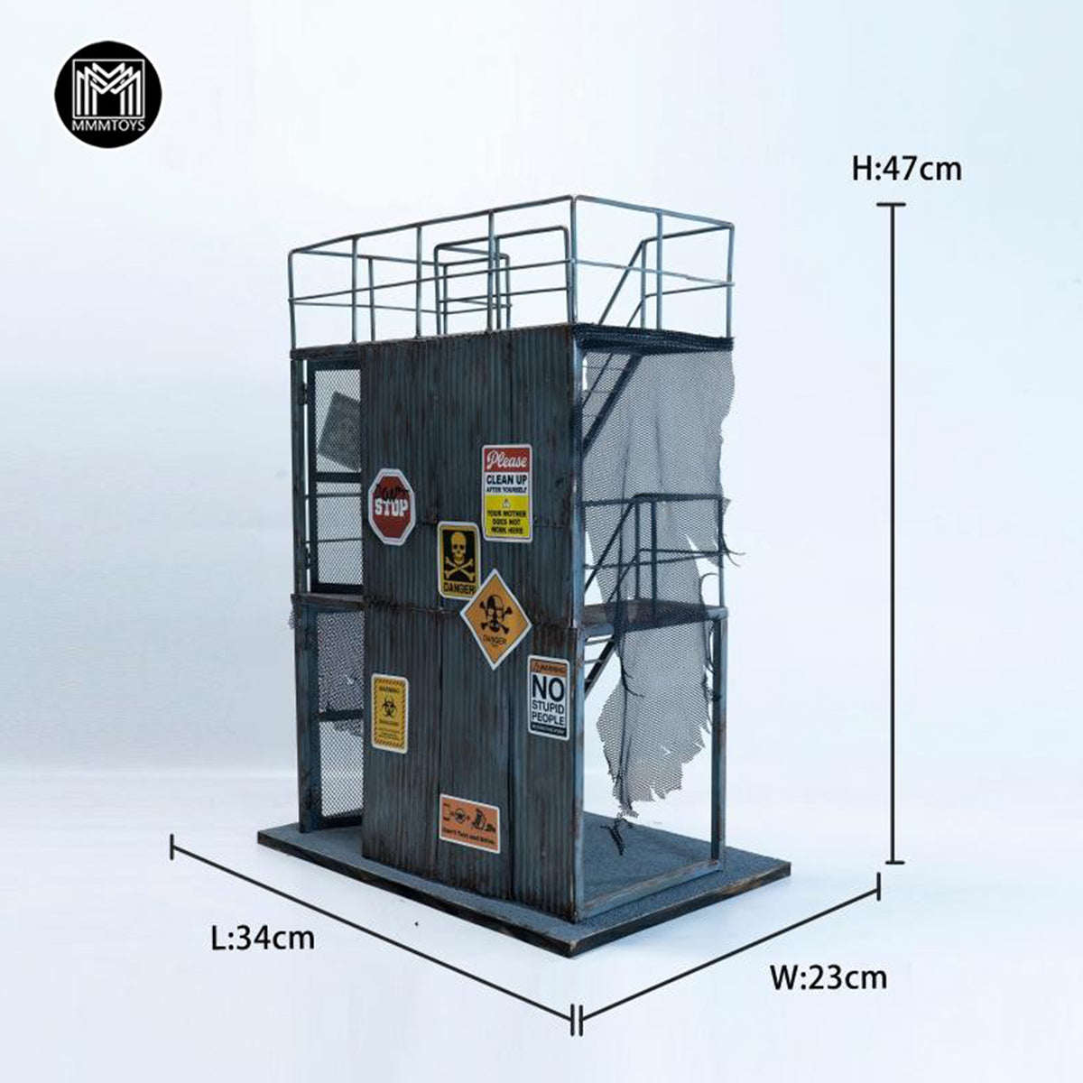 HiPlay MMMTOYS 1/12 終焉監視塔 M2604 フィギュア用 地台 スタンド ディスプレイ ベース　塗装済み 完成品