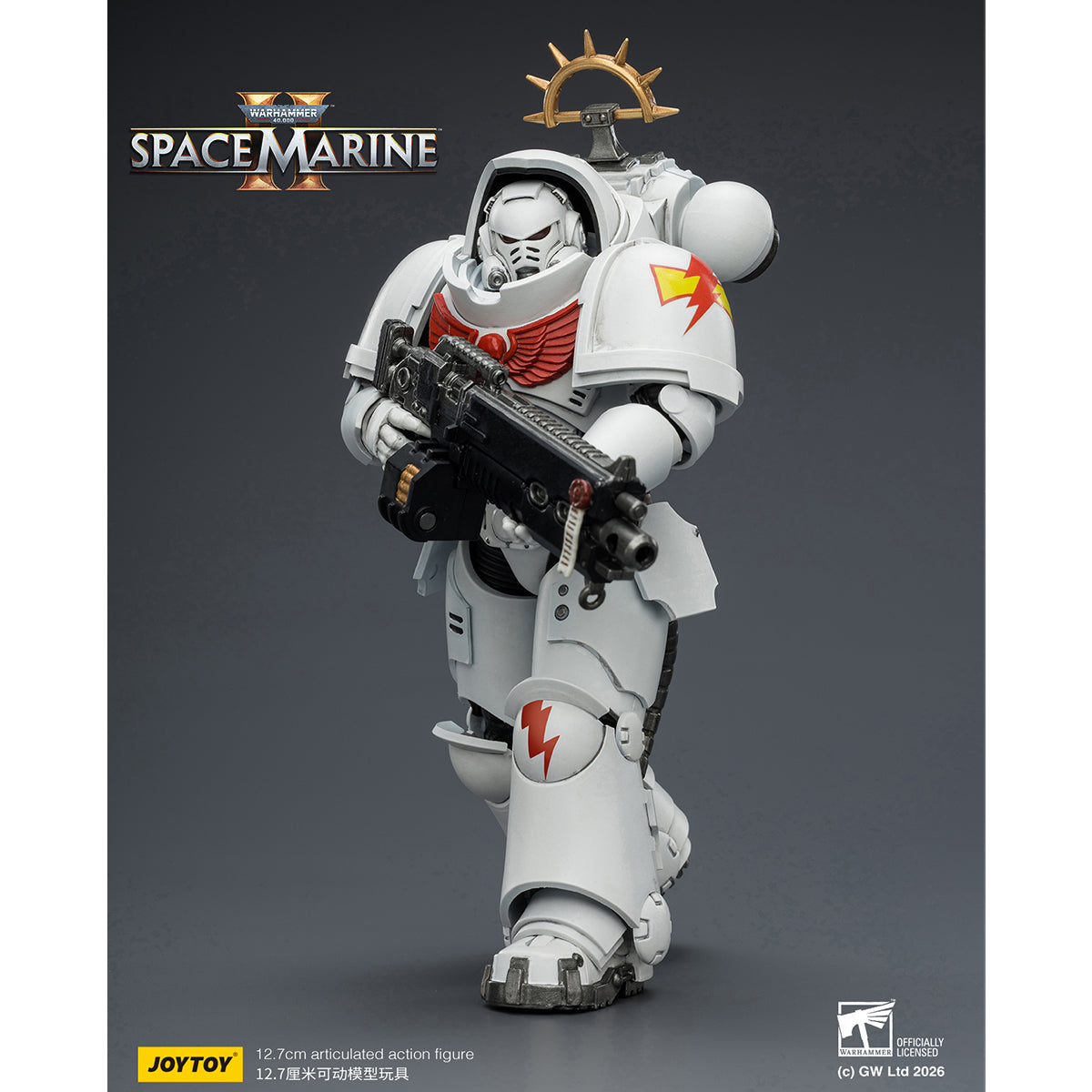 HiPlay JOYTOY 1/18 ウォーハンマー40,000（ゲーム版）ヘヴィ・インターセッサー  ヘヴィ・ボルトライフル＆ボルトピストル装備 可動フィギュア 塗装済み 完成品