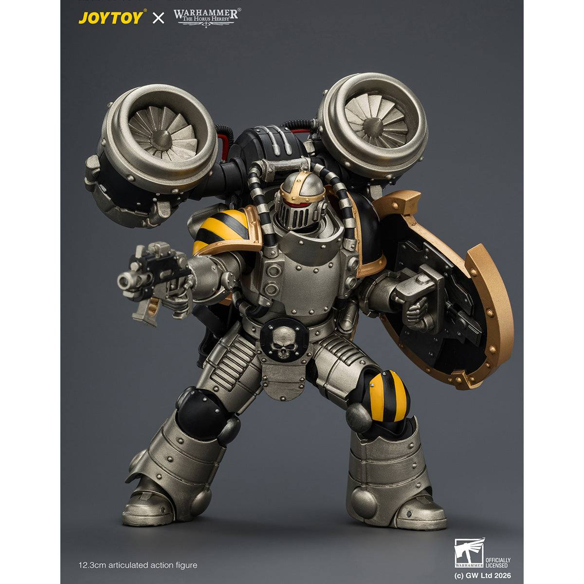 HiPlay JOYTOY 1/18 アイアン・ウォリアー MkII アサルト・レジオネア 1（ボルトピストル、チェーンアックス＆コンバットシールド装備） JT04490 可動フィギュア 塗装済み 完成品