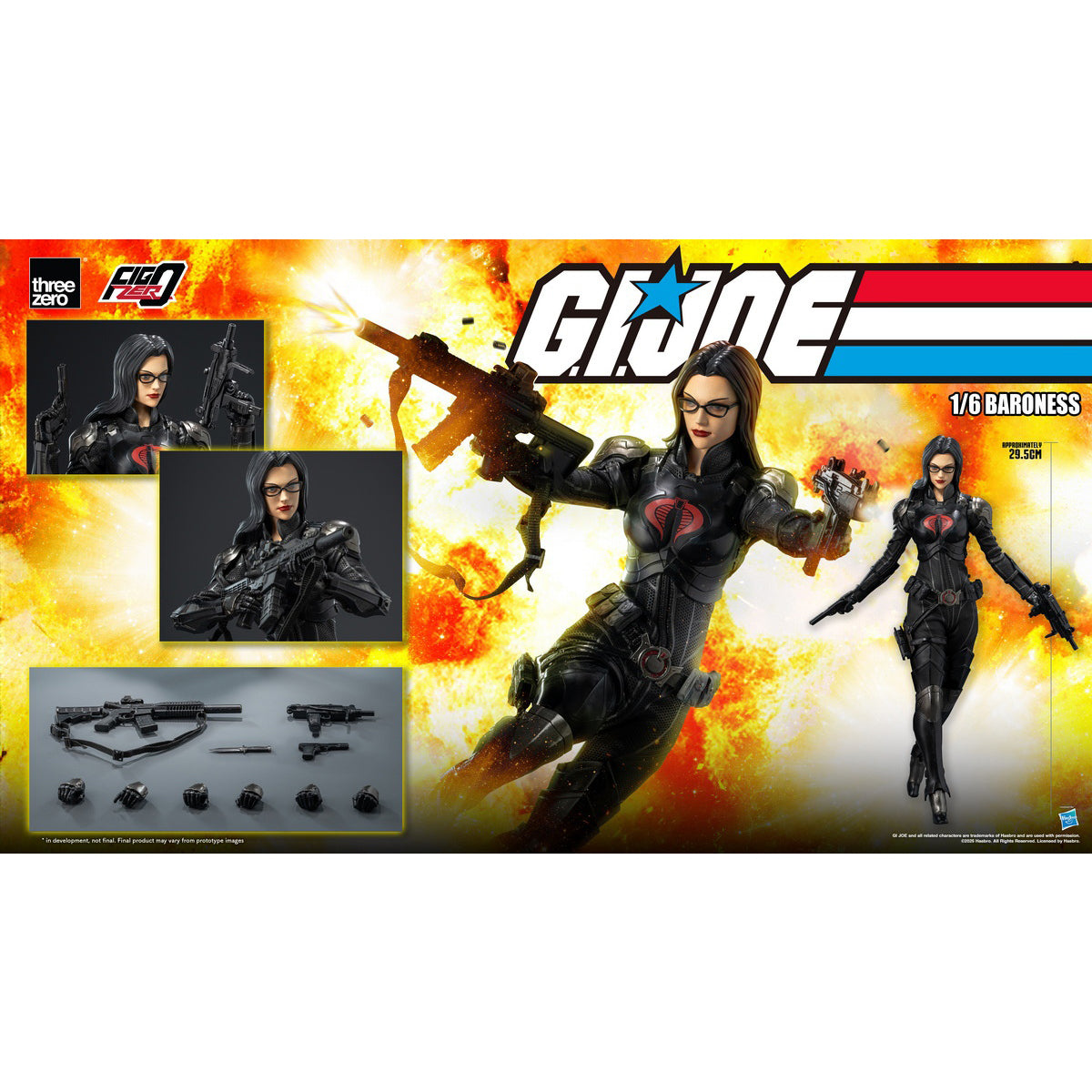 HiPlay Threezero フィグゼロ G.I.ジョー 特種部隊 バロネス 3Z03500W0 1/6 可動フィギュア 塗装済み 完成品