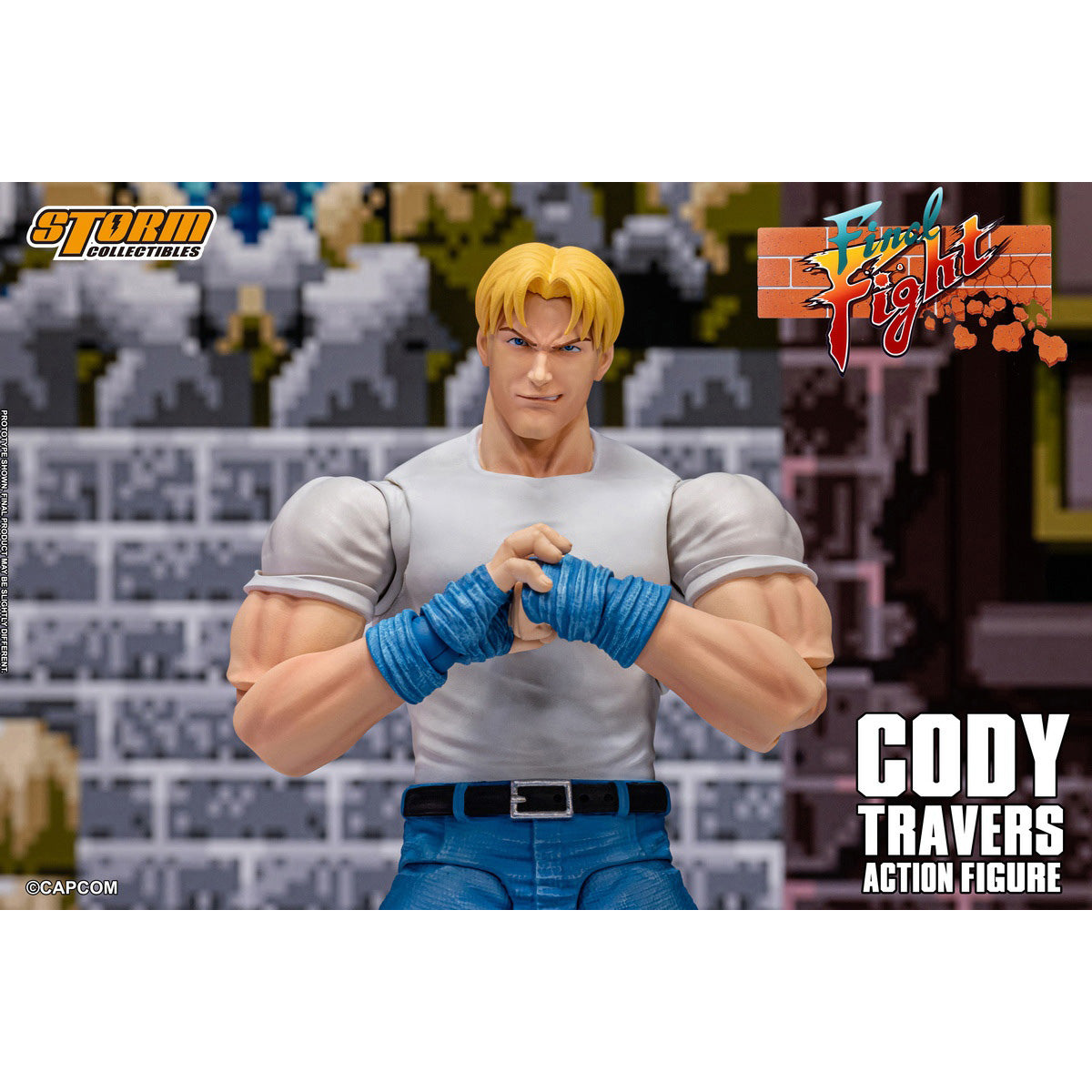 HiPlay Storm Collectibles クラシックアーケード 『ファイナルファイト』 コーディー・トラバース CAFF02 可動フィギュア 塗装済み 完成品 アクションフィギュア