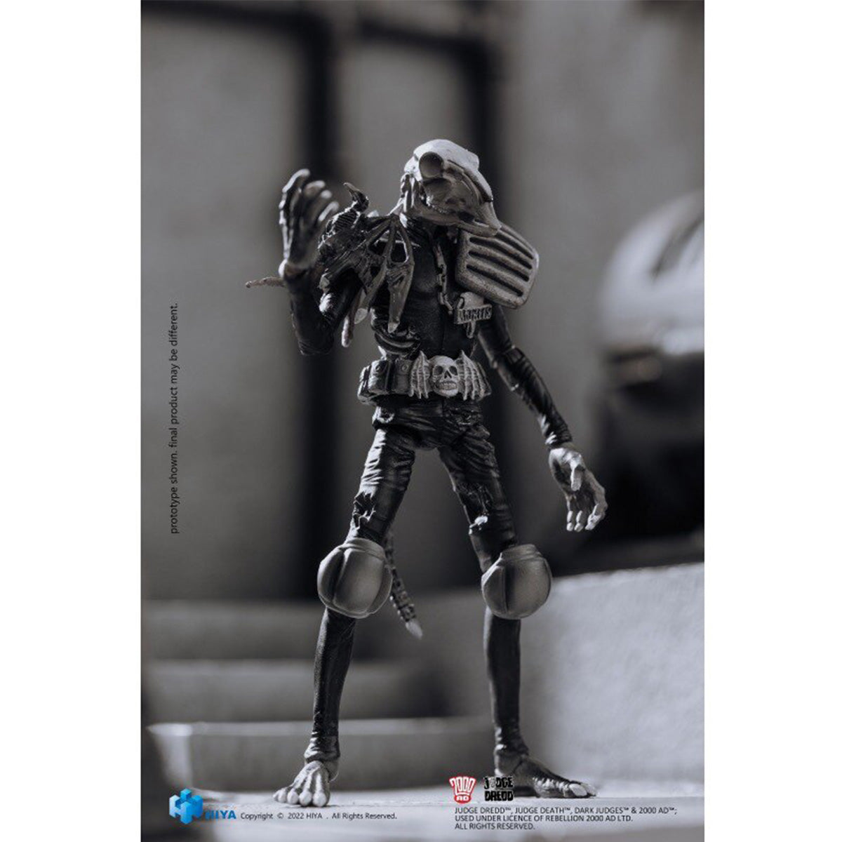 HIYA 1/18 ジャッジ・ドレッド ブラック＆ホワイト コミックカラー ジャッジ・モーティス キャラクター