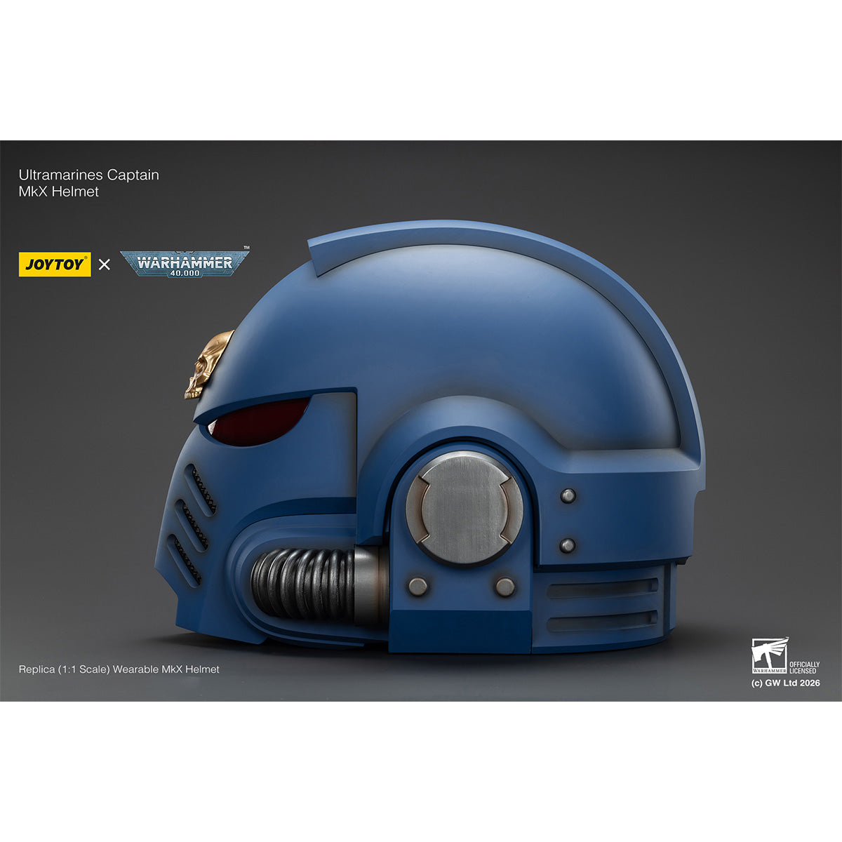HiPlay JOYTOY 1/1 ウルトラマリーン MkX ヘルメット 塗装済み 完成品