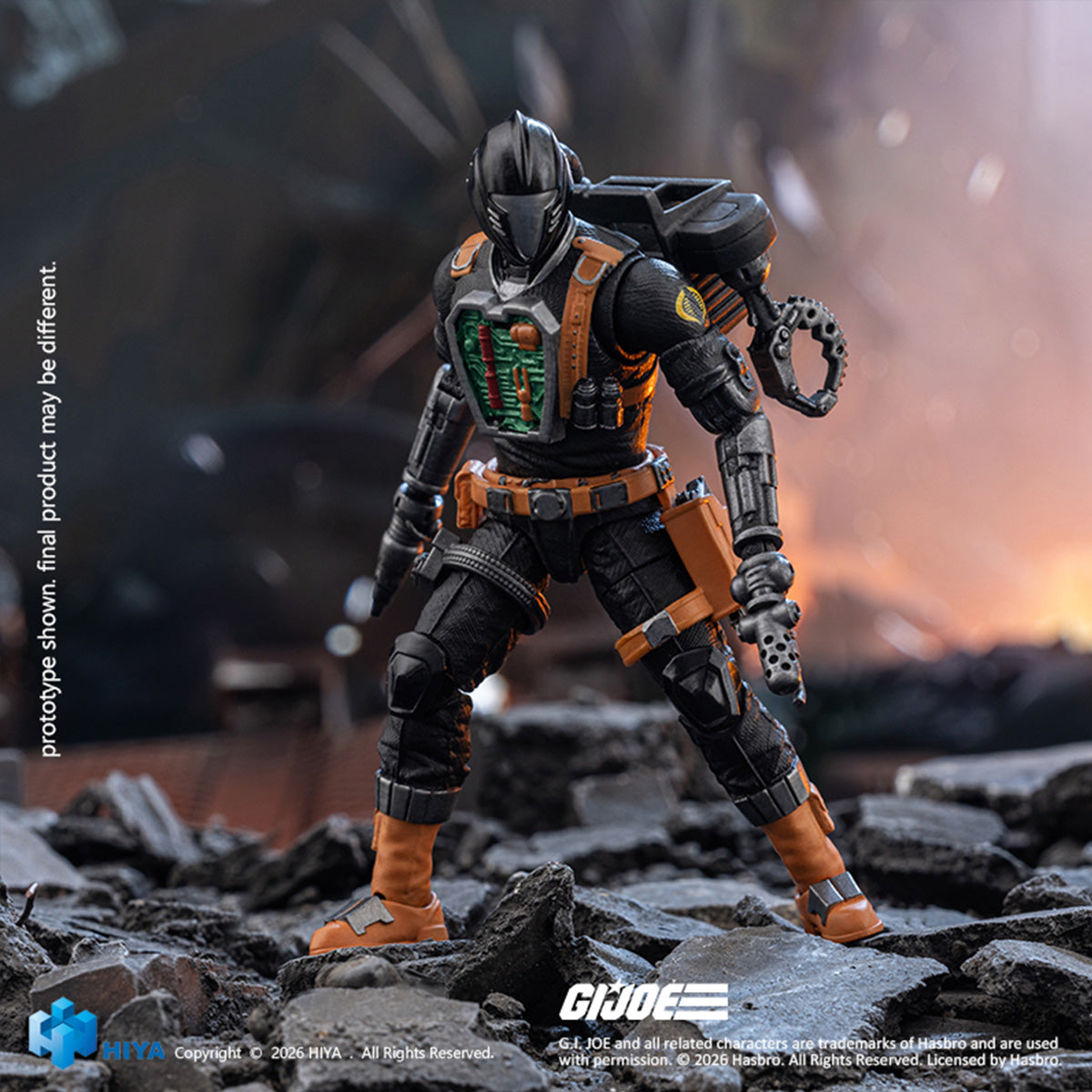 HIYA 1/18 G.I.ジョー B.A.T. EMG0480 アクションフィギュア 塗装済み 完成品