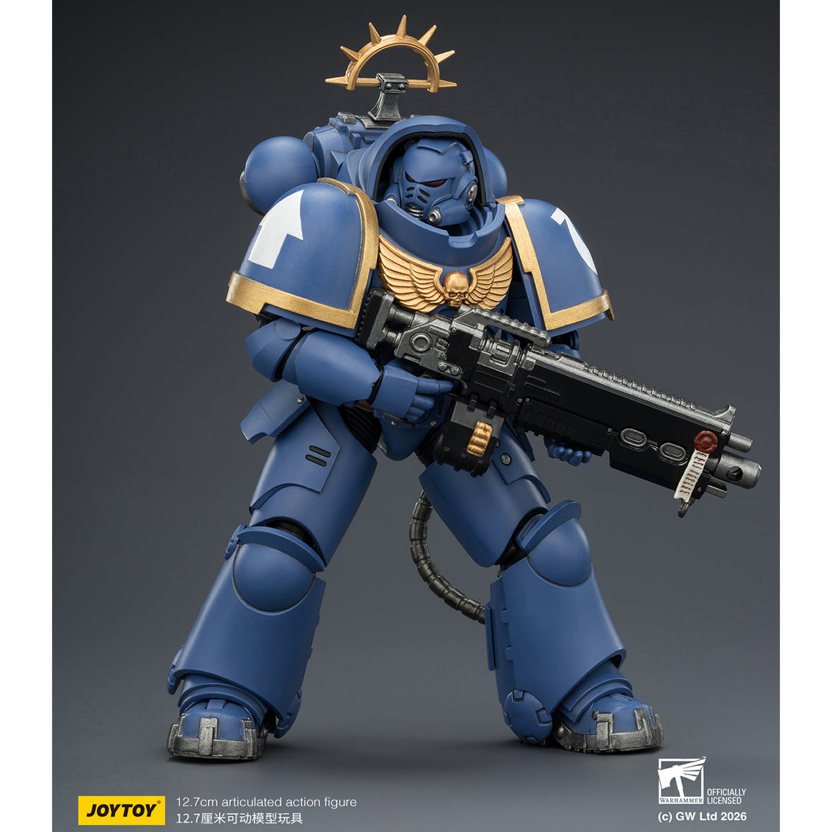 HiPlay JOYTOY 1/18 ウォーハンマー40,000（ゲーム版）ヘヴィ・インターセッサー  ヘヴィ・ボルトライフル＆ボルトピストル装備 可動フィギュア 塗装済み 完成品