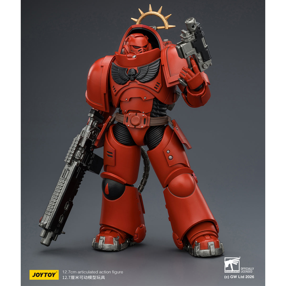 HiPlay JOYTOY 1/18 ウォーハンマー40,000（ゲーム版）ヘヴィ・インターセッサー  ヘヴィ・ボルトライフル＆ボルトピストル装備 可動フィギュア 塗装済み 完成品
