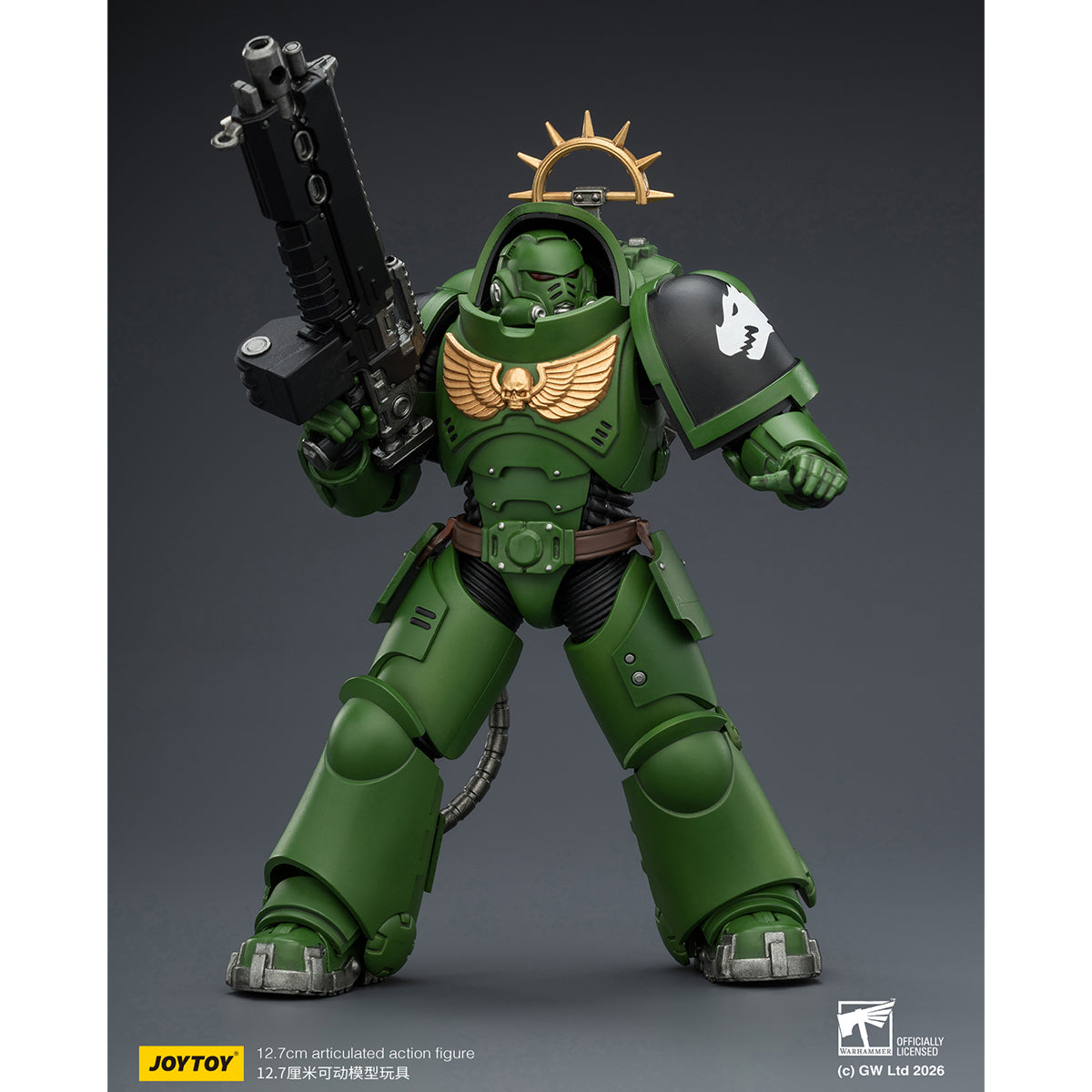 HiPlay JOYTOY 1/18 ウォーハンマー40,000（ゲーム版）ヘヴィ・インターセッサー  ヘヴィ・ボルトライフル＆ボルトピストル装備 可動フィギュア 塗装済み 完成品