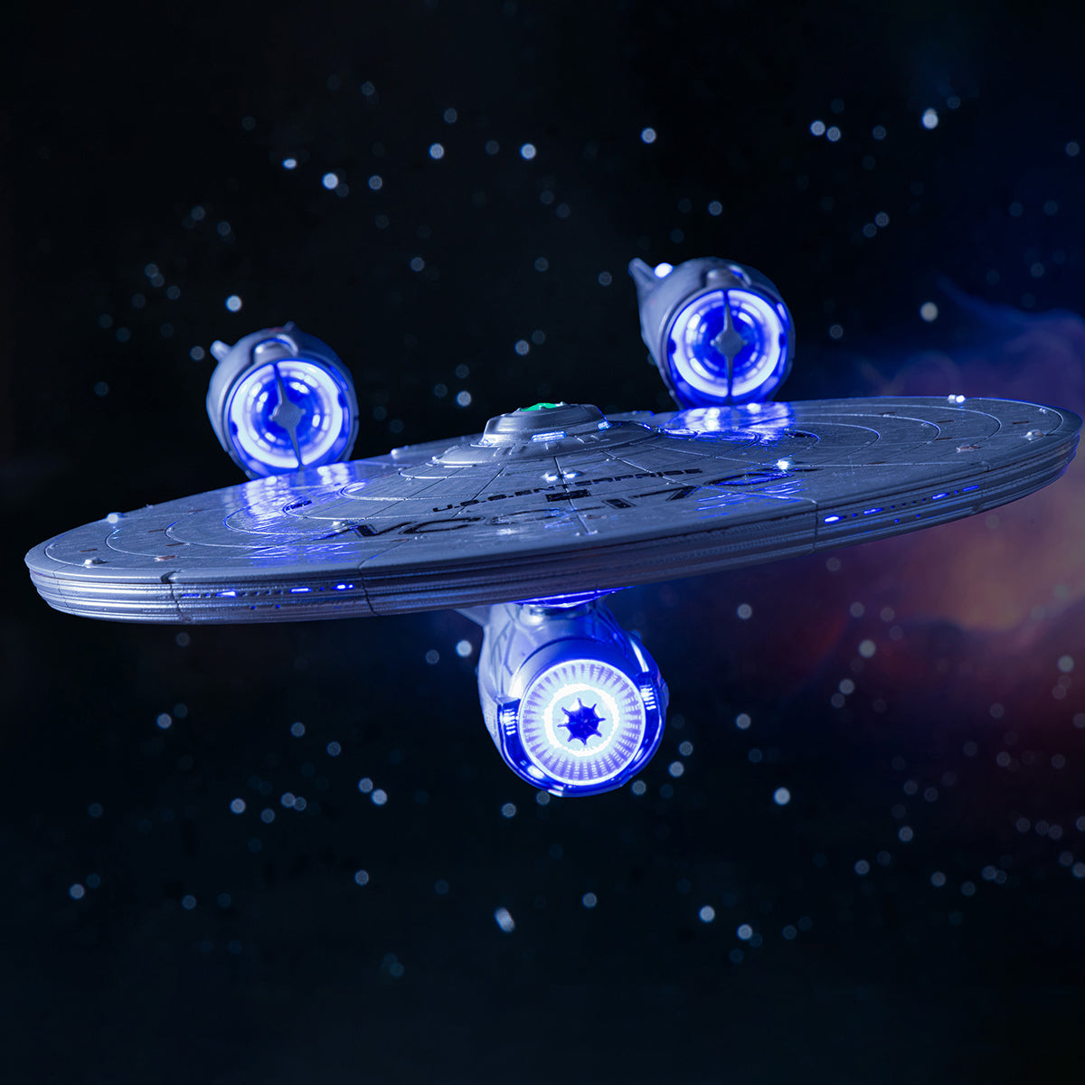 HIYA REPLICAartシリーズ スター・トレック2009 U.S.S.エンタープライズ NCC-1701 発光仕様完成品モデル 塗装済み完成品フィギュア