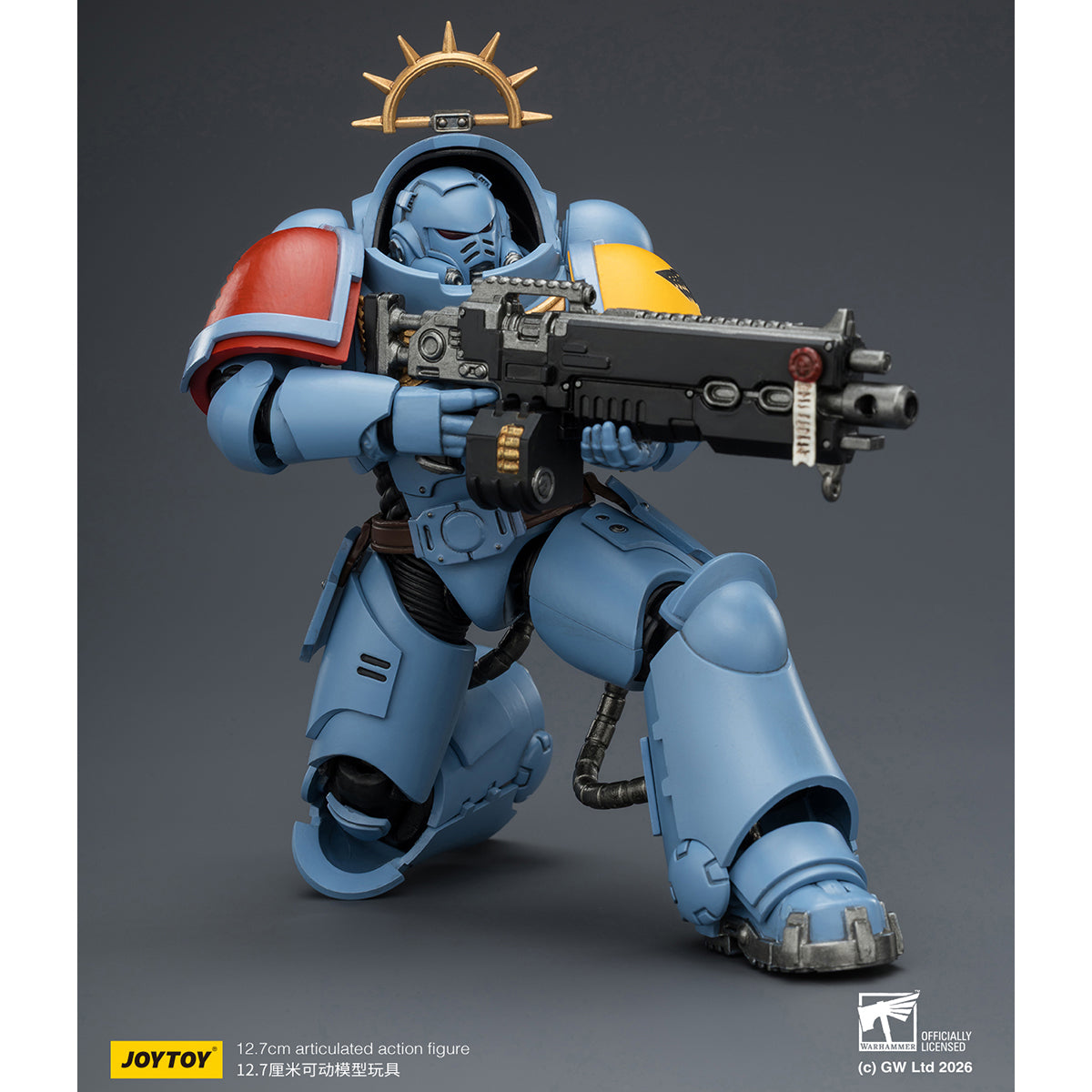 HiPlay JOYTOY 1/18 ウォーハンマー40,000（ゲーム版）ヘヴィ・インターセッサー  ヘヴィ・ボルトライフル＆ボルトピストル装備 可動フィギュア 塗装済み 完成品