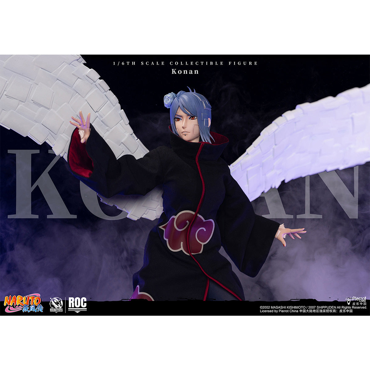 HiPlay ROCKET TOYS 1/6 NARUTO ナルト ROC-023 Konan 小南 可動フィギュア 塗装済み 完成品 アクションフィギュア