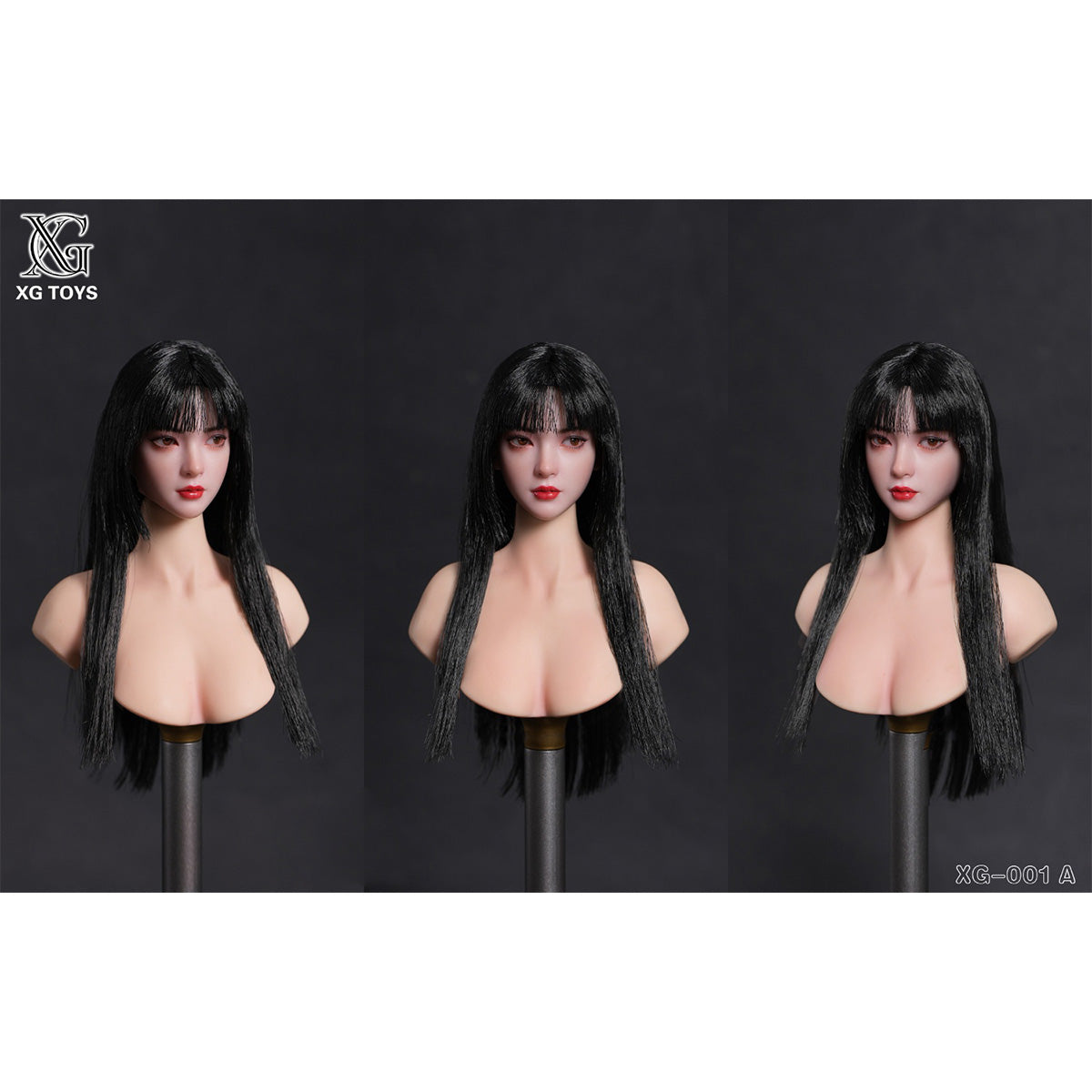 XG Toys 1/6 アジア美女 ヘッド 可動眼 ドール用 頭 塗装済み