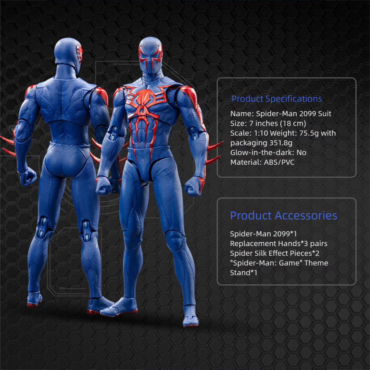 ZDTOYS 1/10 スパイダーマン 1950