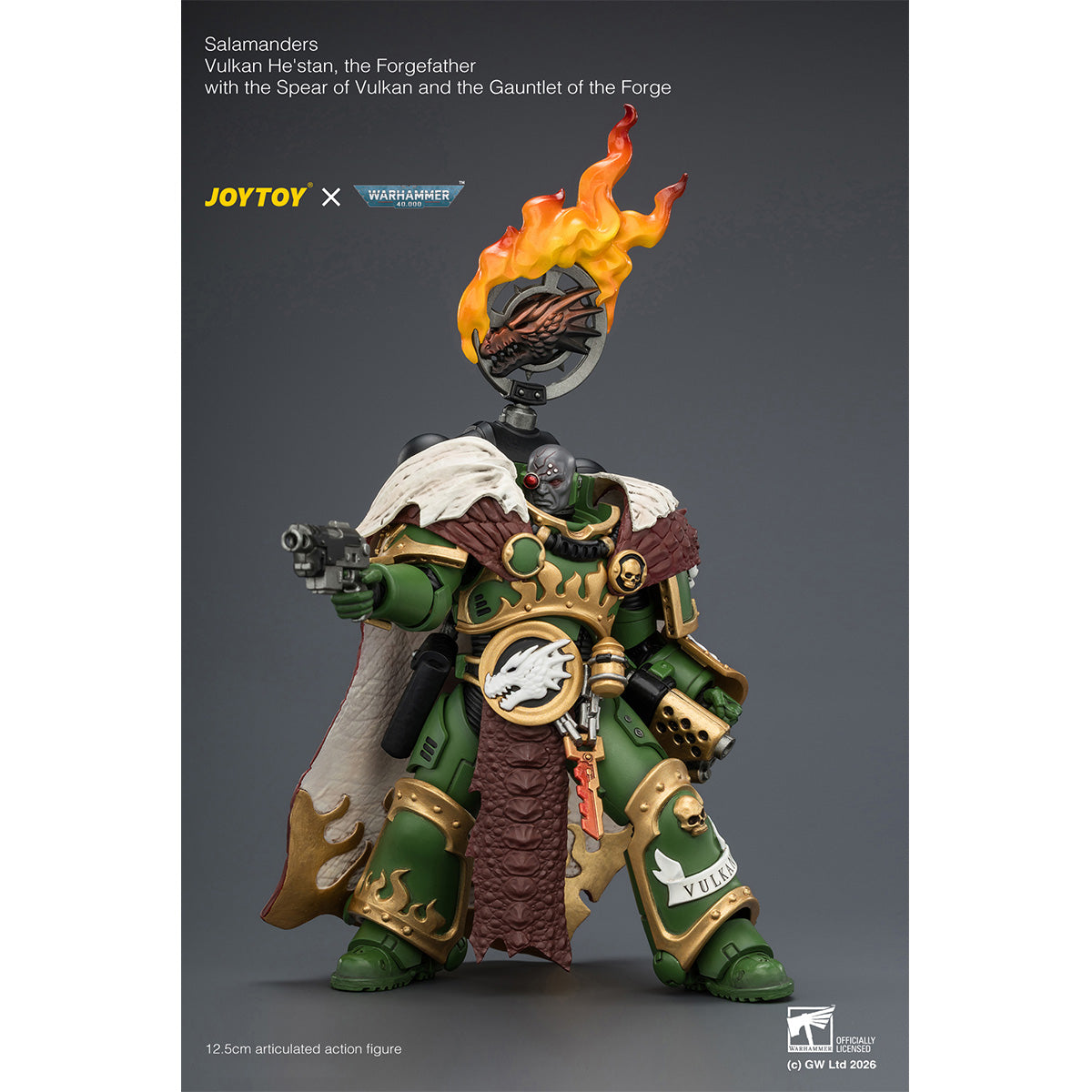 JOYTOY 1/18 サラマンダー ヴァルカン・へスタン（フォージファーザー） ヴァルカンの槍と鍛造のガントレット装備 JT04438 可動フィギュア 塗装済み 完成品