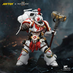 JOYTOY 1/18 ゲーム版 ホワイトスカー アサルト・インターセッサー・チャンピオン サンダーハンマーとボルトピストル装備 JT04407 可動フィギュア 塗装済み 完成品