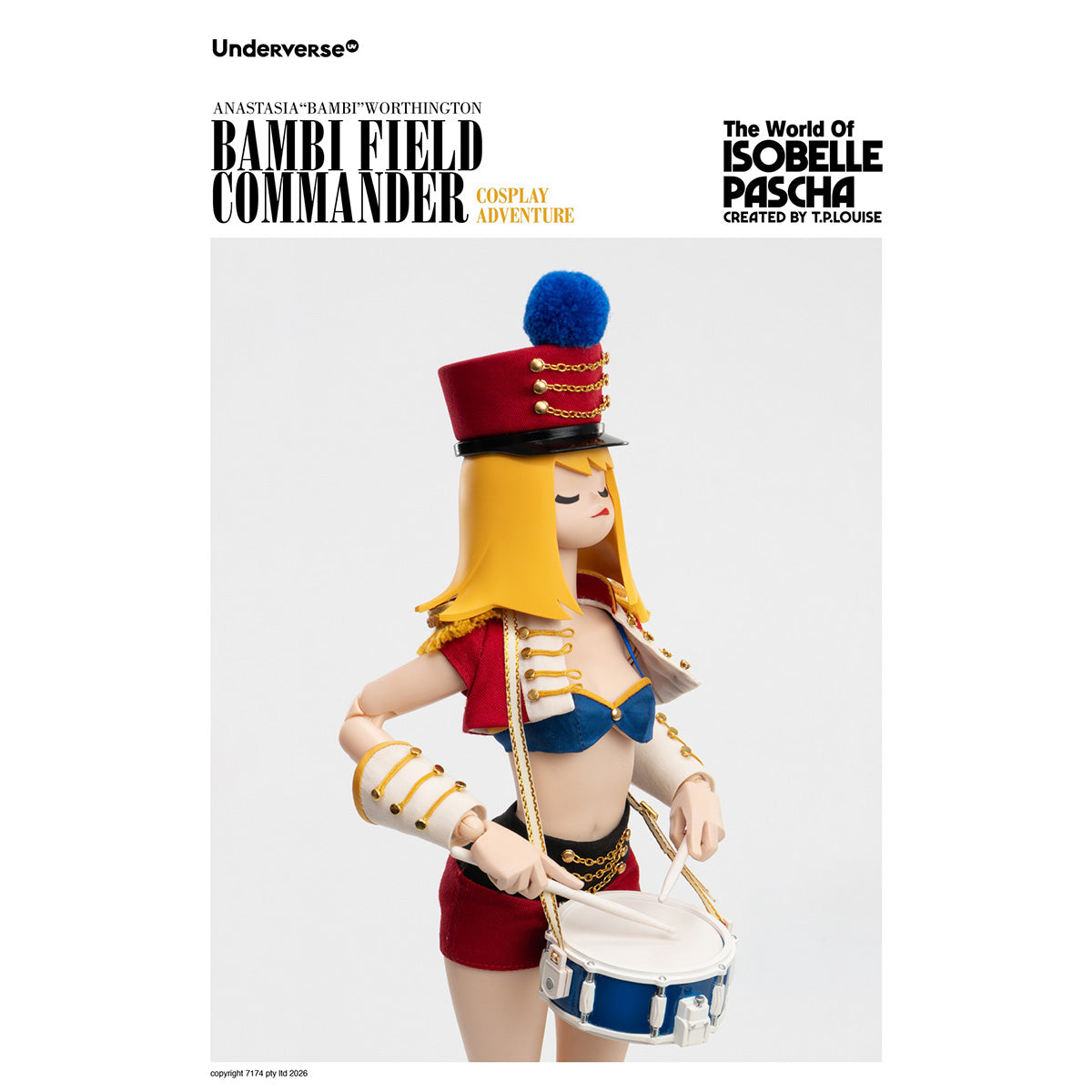 Underverse 1/6 ザ・ワールド・オブ・イゾベル・パシャ フィールド・コマンダー バンビ UV202615-1