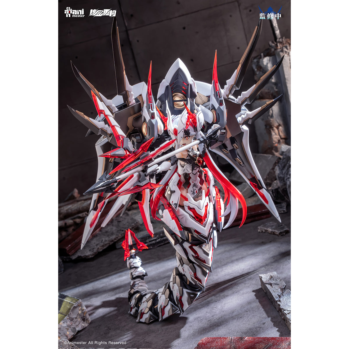 HiPlay 核金重構 (Nuclear Gold Reconstruction) 「紫微星·白」白蛇機娘 初回 1/12 スケール 色分け済み プラモデル 組み立てキット　美少女