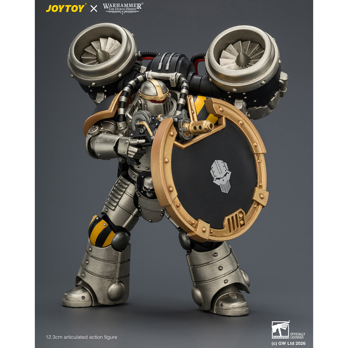 HiPlay JOYTOY 1/18 アイアン・ウォリアー MkII アサルト・サージェント（ディスインテグレーター・ピストル、パワーハンマー＆コンバットシールド装備） JT04483 可動フィギュア 塗装済み 完成品