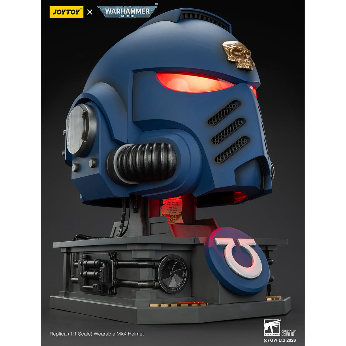 HiPlay JOYTOY 1/1 ウルトラマリーン MkX ヘルメット 塗装済み 完成品