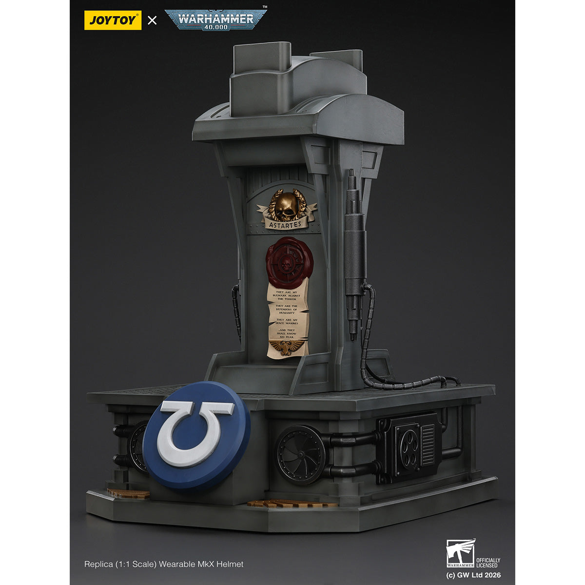 HiPlay JOYTOY 1/1 ウルトラマリーン MkX ヘルメット 塗装済み 完成品