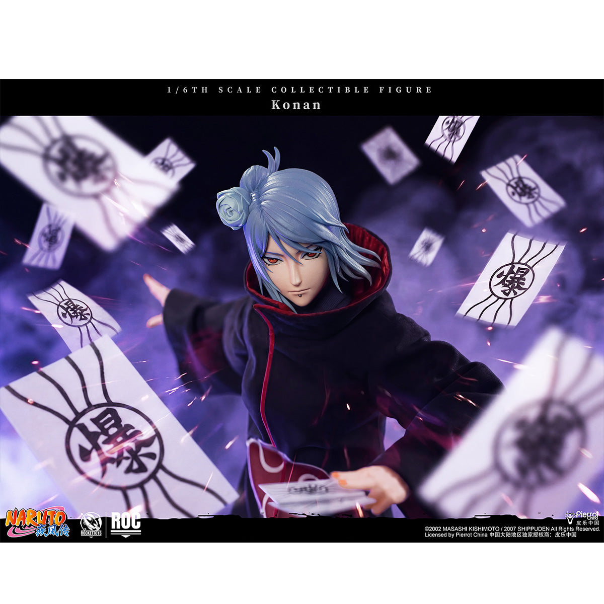 HiPlay ROCKET TOYS 1/6 NARUTO ナルト ROC-023 Konan 小南 可動フィギュア 塗装済み 完成品 アクションフィギュア