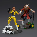 HiPlay JOYTOY TMNTシリーズ スプリンター JT00652 & エイプリル・オニール JT00669 1/18 可動フィギュア 塗装済み 完成品