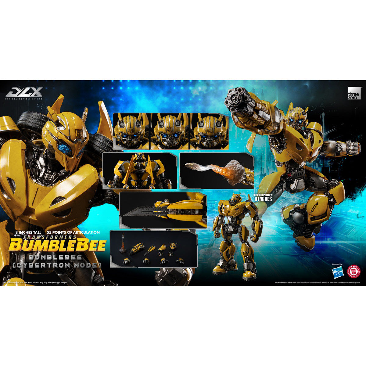 Threezero トランスフォーマー/バンブルビー DLX バンブルビー (サイバトロンモード) 3Z10490W0 可動フィギュア 塗装済み 完成品