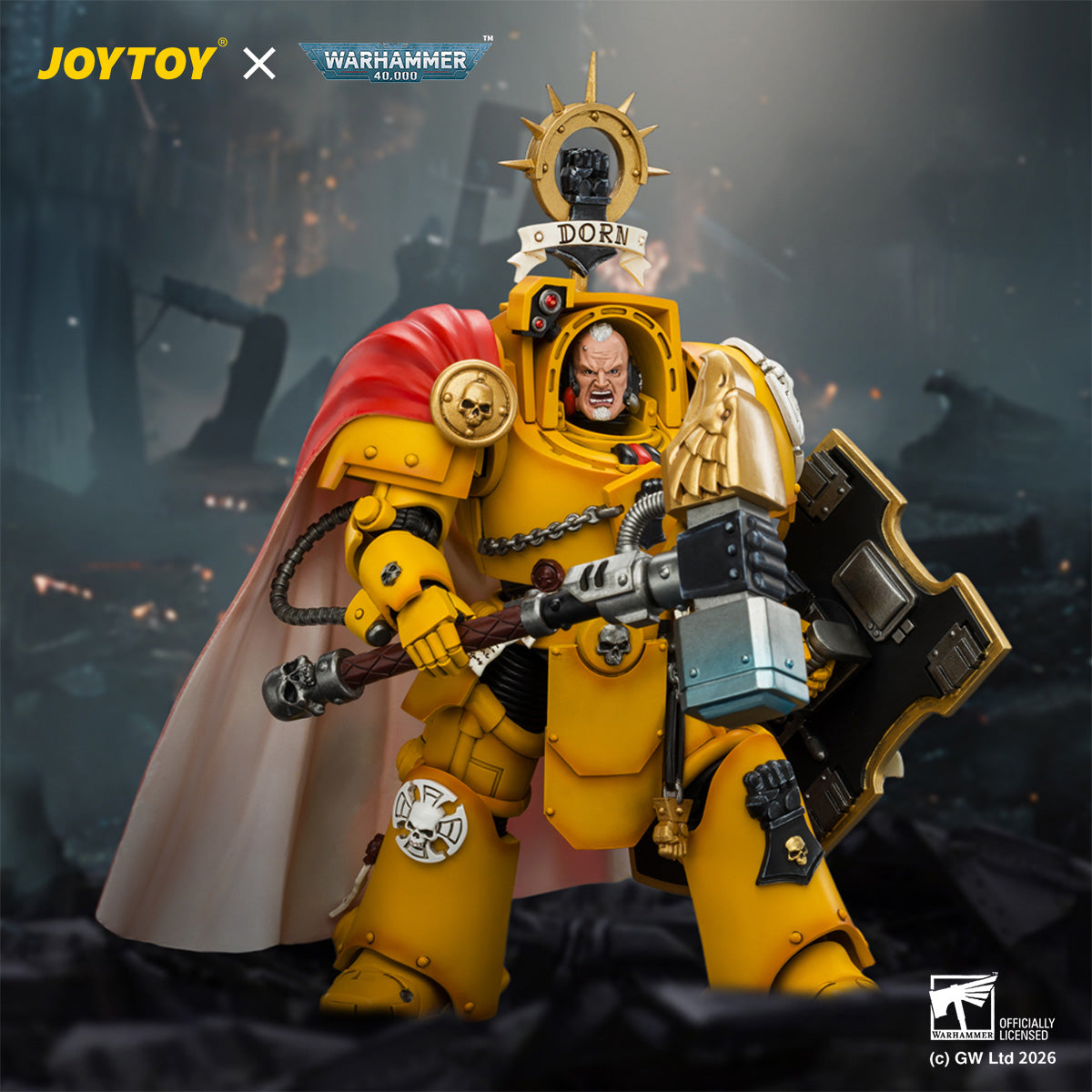 JOYTOY 1/18 インペリアル・フィスト ダーナス・ライサンダー（サンダーハンマー＆ストームシールド装備） JT04896