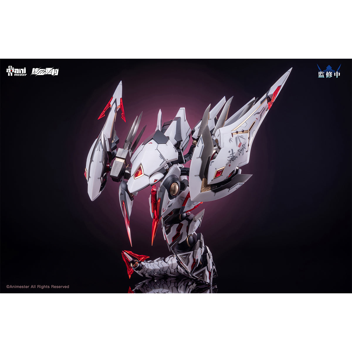 HiPlay 核金重構 (Nuclear Gold Reconstruction) 「紫微星·白」白蛇機娘 初回 1/12 スケール 色分け済み プラモデル 組み立てキット　美少女