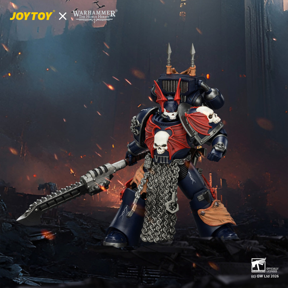 JOYTOY 1/18 ナイト・ロード ジャンプパック装備レギオン・プレトール JT04377 可動フィギュア 塗装済み 完成品