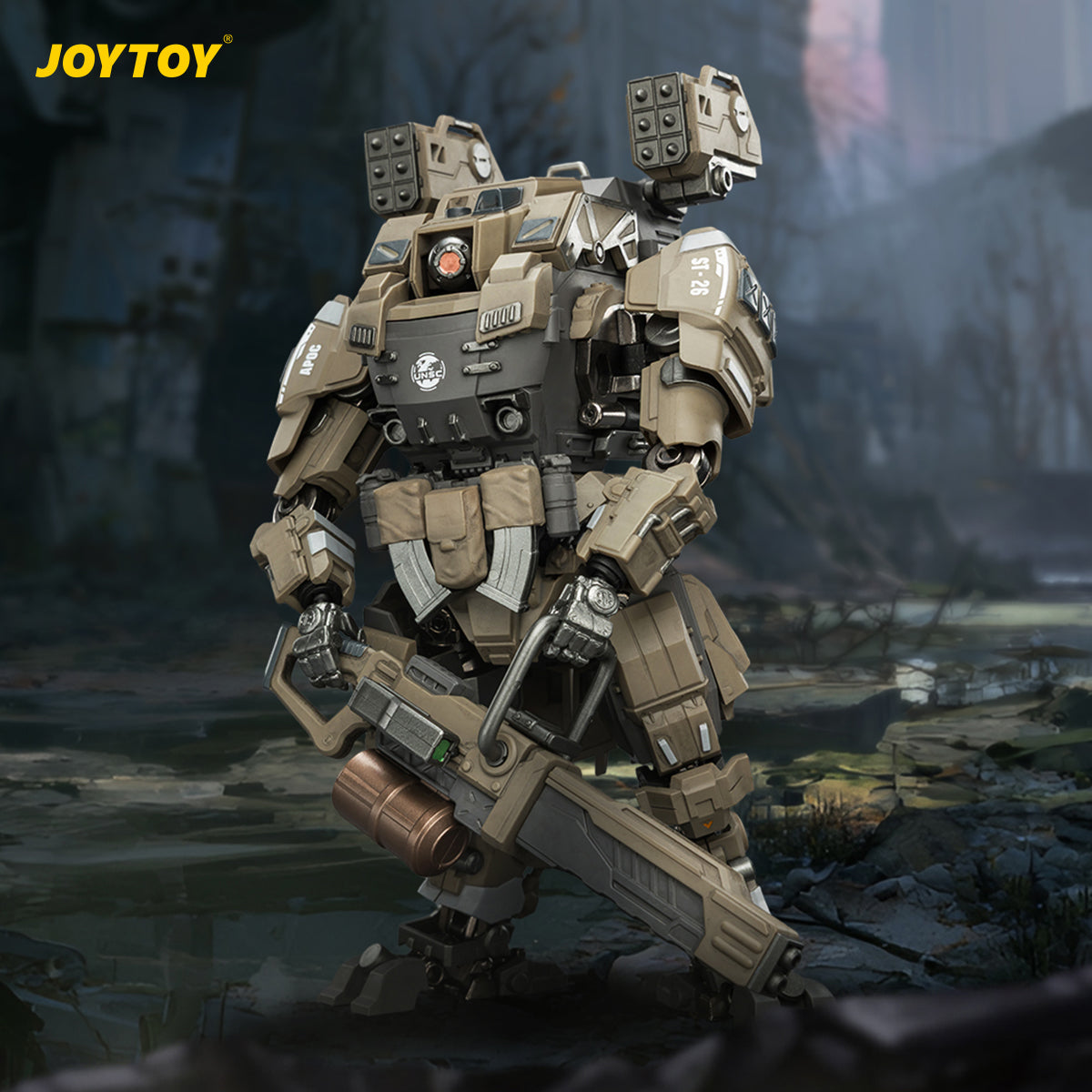 HiPlay JOYTOY 1/25 天啓シリーズ 極宙 火力支援型メカ ＆ UNSC メディック アカシア 可動フィギュア 塗装済み 完成品