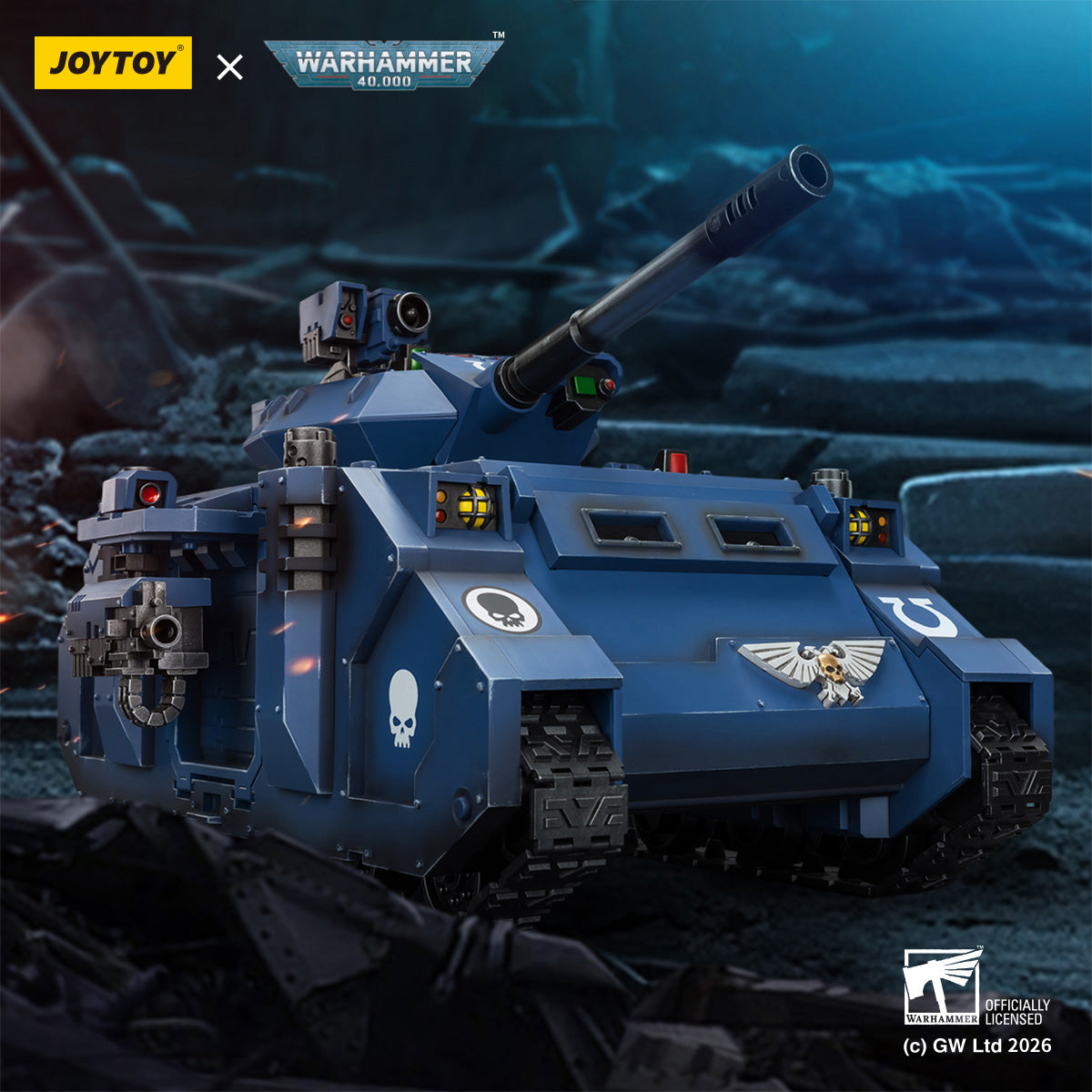 HiPlay JOYTOY 1/18 ウルトラマリーン プレデター・タンク 砲塔オートキャノン＆スポンソン・ヘヴィボルター装備 JT04278 可動フィギュア 塗装済み 完成品