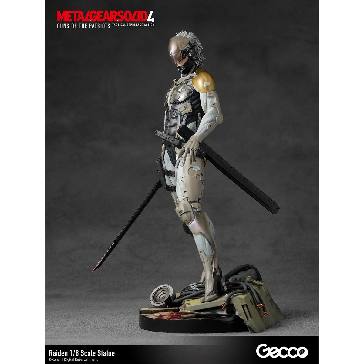 HiPlay Gecco 1/6 GEAR SOLID 4 GUNS OF THE PATRIOTS 雷電 46738GC 塗装済み完成品フィギュア
