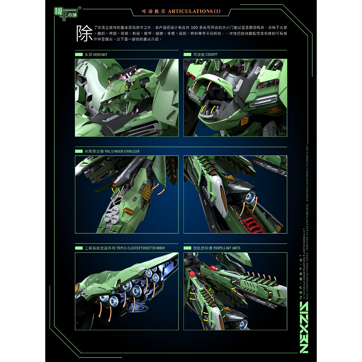 Mechanicore 1/44 ネクサス NZF-BST-01 組み立て式プラモデル