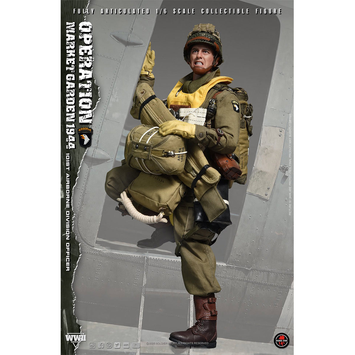 SOLDIERSTORY 1/6 ＷＷ2 マーケット・ガーデン作戦 第101空挺師団 将校 SS145 アクションフィギュア 塗装済み 完成品