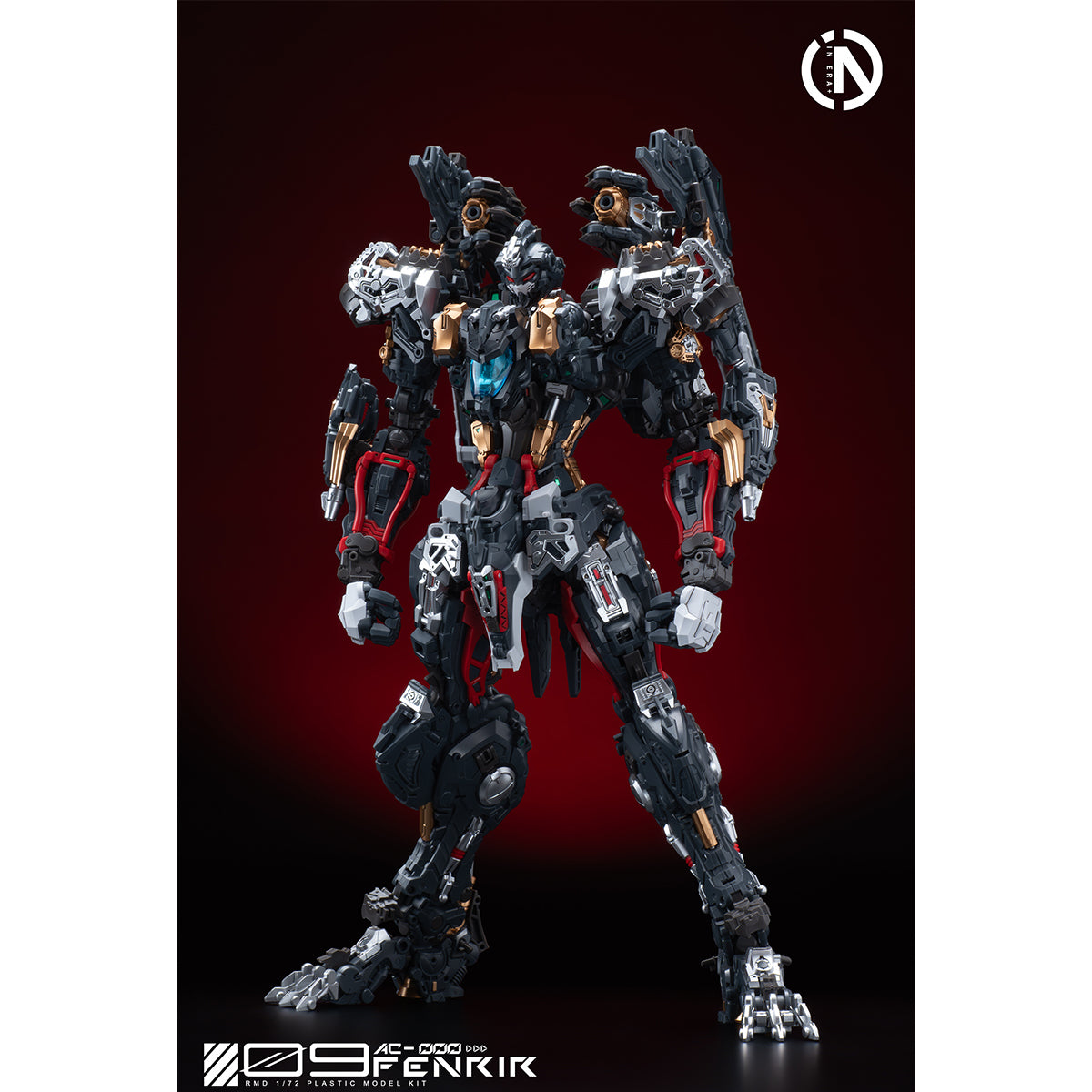 HiPlay 無限新星 INERA+ 芬里爾 フェンリル FENRIR FNR009 1/72 色分け済みプラモデル 組み立てキット