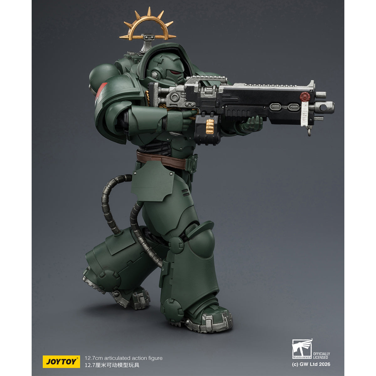HiPlay JOYTOY 1/18 ウォーハンマー40,000（ゲーム版）ヘヴィ・インターセッサー  ヘヴィ・ボルトライフル＆ボルトピストル装備 可動フィギュア 塗装済み 完成品