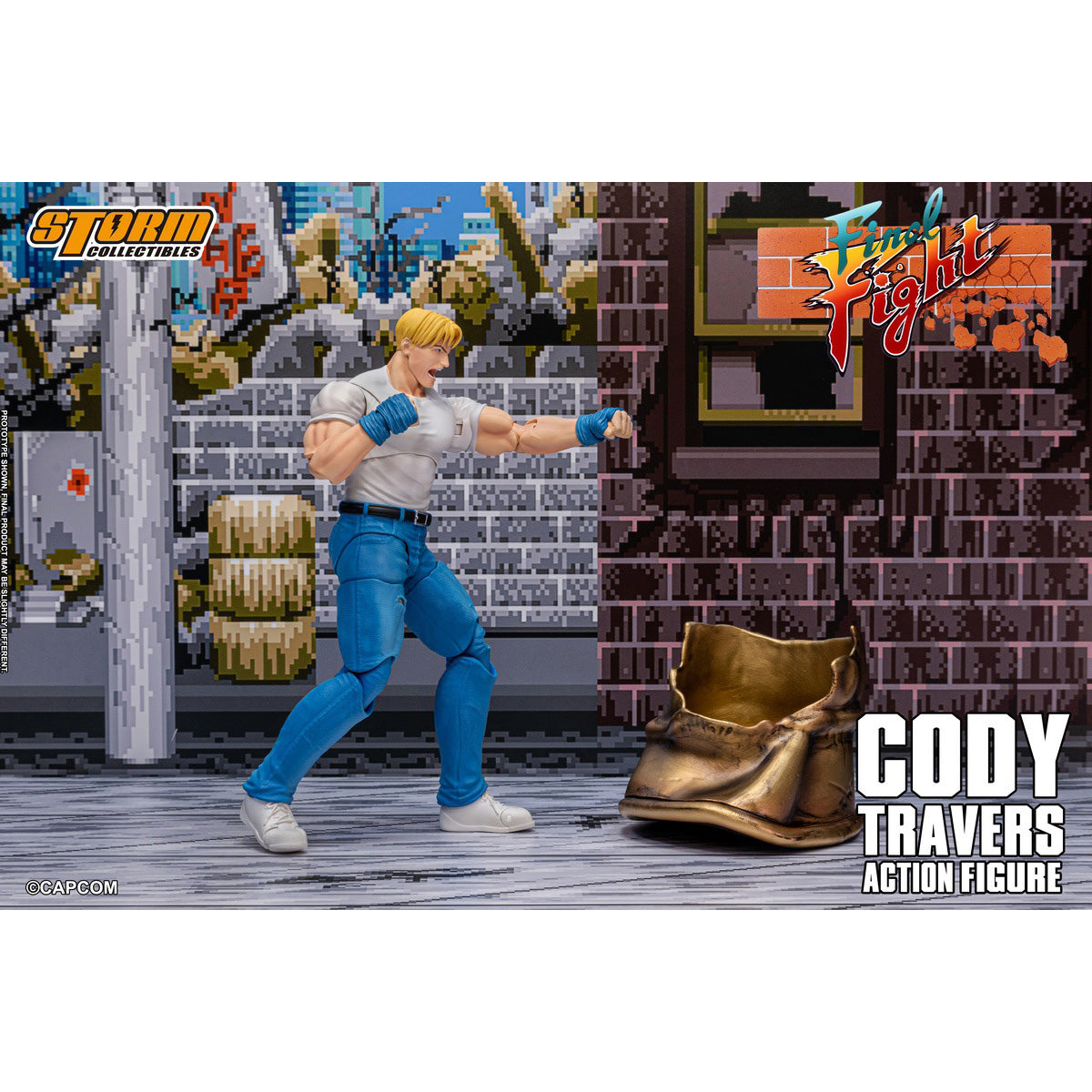 HiPlay Storm Collectibles クラシックアーケード 『ファイナルファイト』 コーディー・トラバース CAFF02 可動フィギュア 塗装済み 完成品 アクションフィギュア