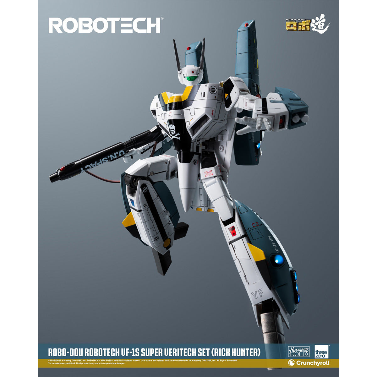 HiPlay Threezero 1/72 ロボ道 『超時空要塞マクロス』 VF-1S スーパー・バリテック セット リック・ハンター 3Z03070W0 可動フィギュア 塗装済み 完成品