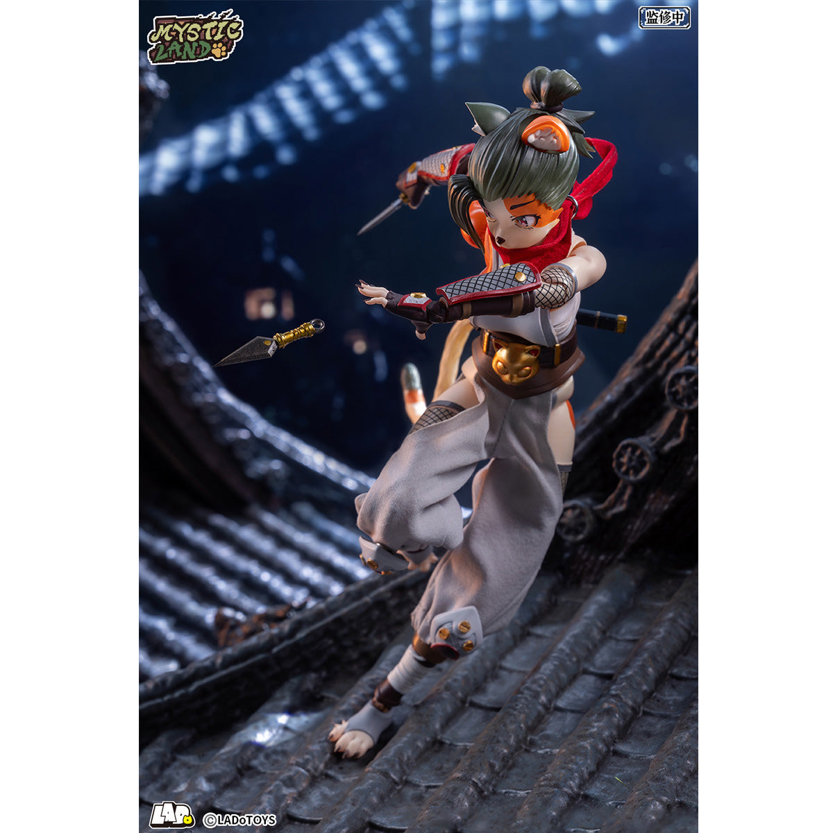 HiPlay LADoTOYS 1/12 冒険小隊 三毛猫娘 トニア 忍者Ver. ERA-006 可動フィギュア 塗装済み 完成品 美少女