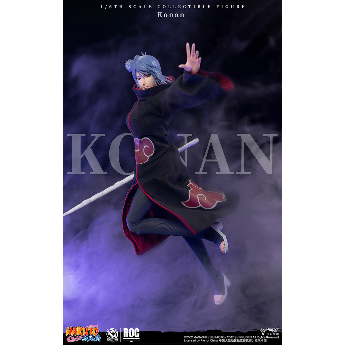 HiPlay ROCKET TOYS 1/6 NARUTO ナルト ROC-023 Konan 小南 可動フィギュア 塗装済み 完成品 アクションフィギュア
