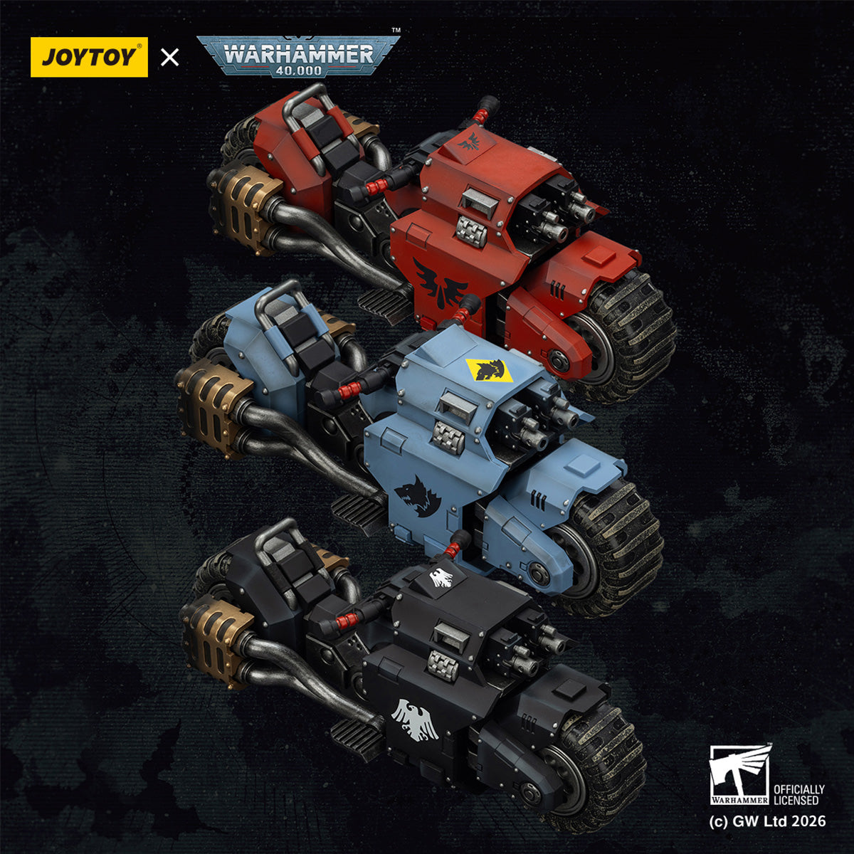 HiPlay JOYTOY 1/18 アウトライダー・バイク ツイン・ボルトライフル装備 可動フィギュア 塗装済み 完成品