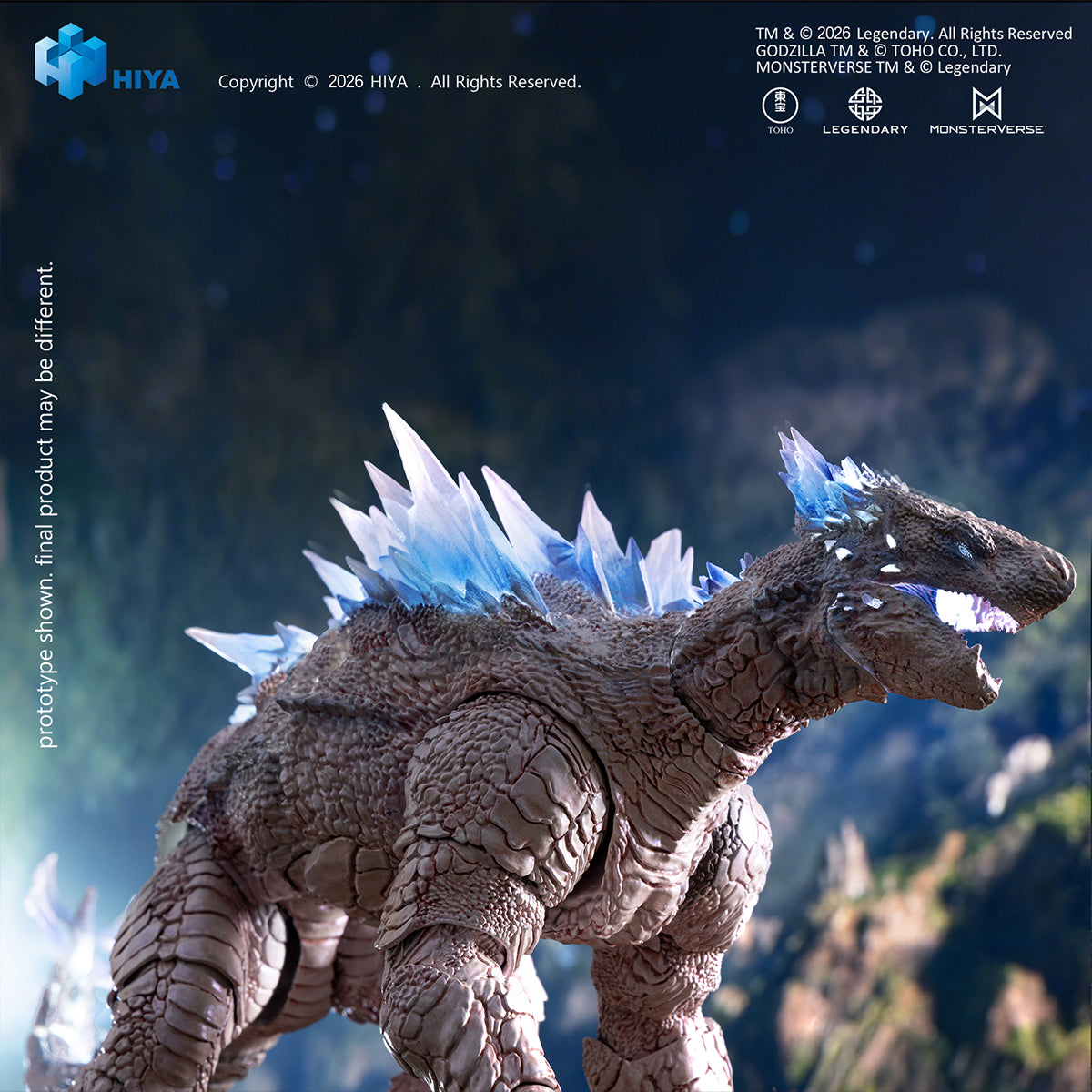 HiPlay HIYATOYS ゴジラvsコング 新たなる帝国 Shimo しも 氷結ブレスVer EBG0312 可動フィギュア 塗装済み 完成品 モンスター