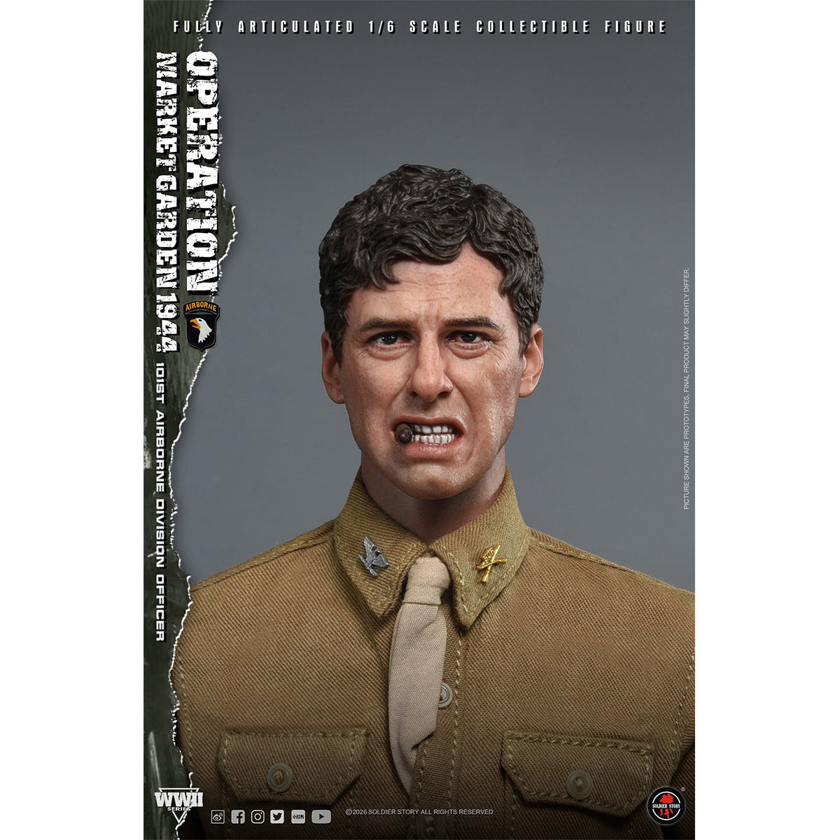 SOLDIERSTORY 1/6 ＷＷ2 マーケット・ガーデン作戦 第101空挺師団 将校 SS145 アクションフィギュア 塗装済み 完成品
