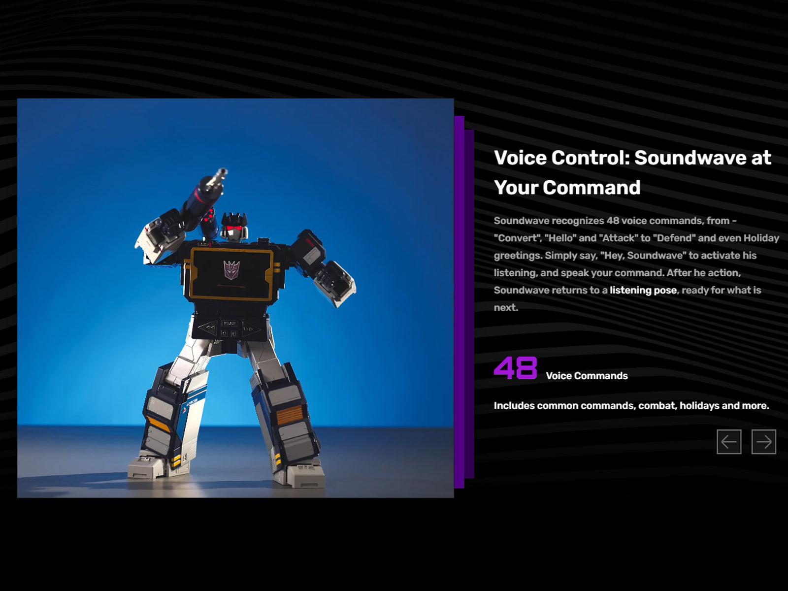 Robosen フラッグシップシリーズ トランスフォーマー G1 サウンドウェーブ SBG1 英語版