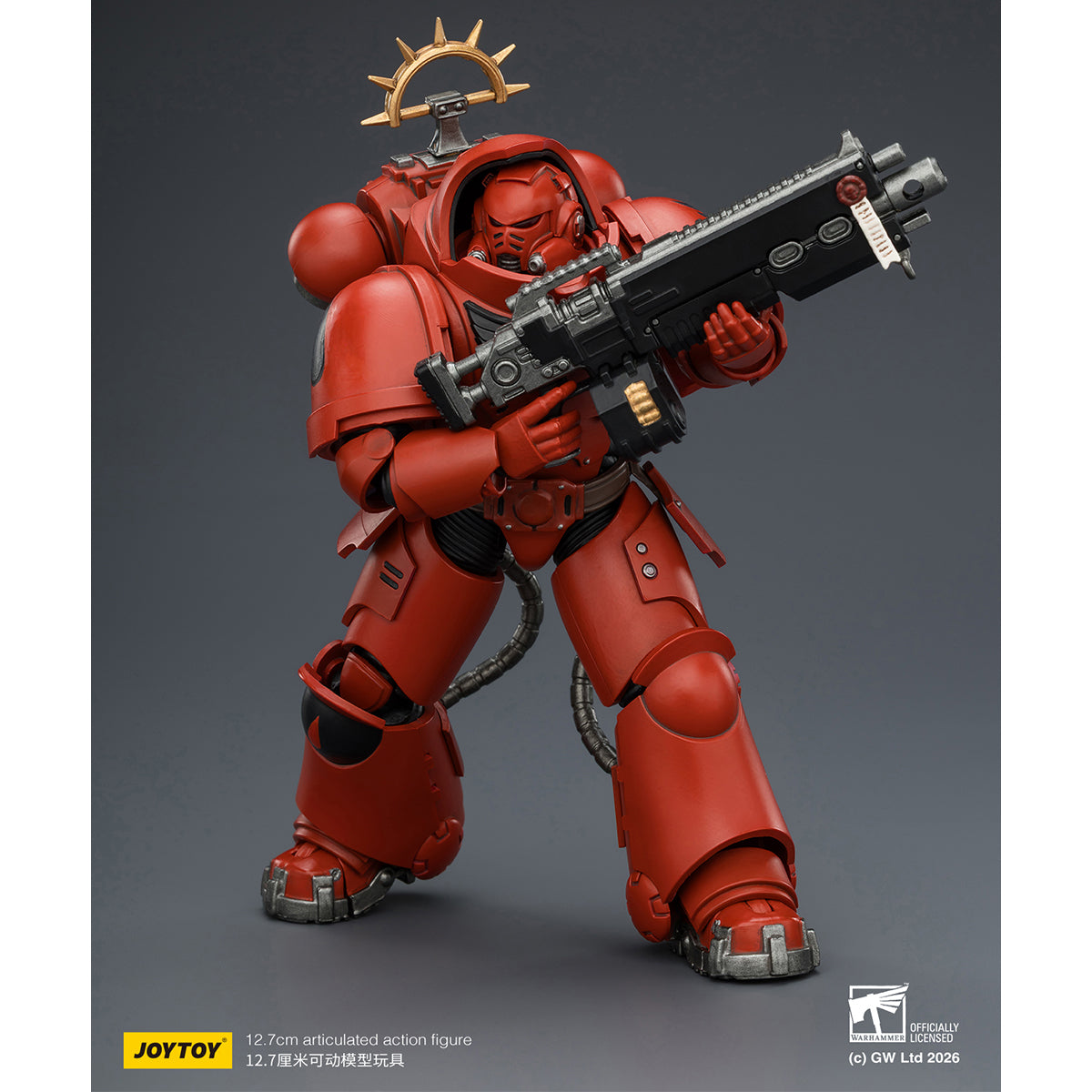 HiPlay JOYTOY 1/18 ウォーハンマー40,000（ゲーム版）ヘヴィ・インターセッサー  ヘヴィ・ボルトライフル＆ボルトピストル装備 可動フィギュア 塗装済み 完成品